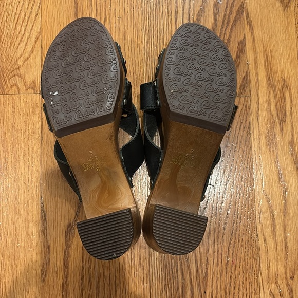 Candies Vintage Y2K  Leather School Girl Platform Heel Sandals Size 8 - Picture 5 of 7